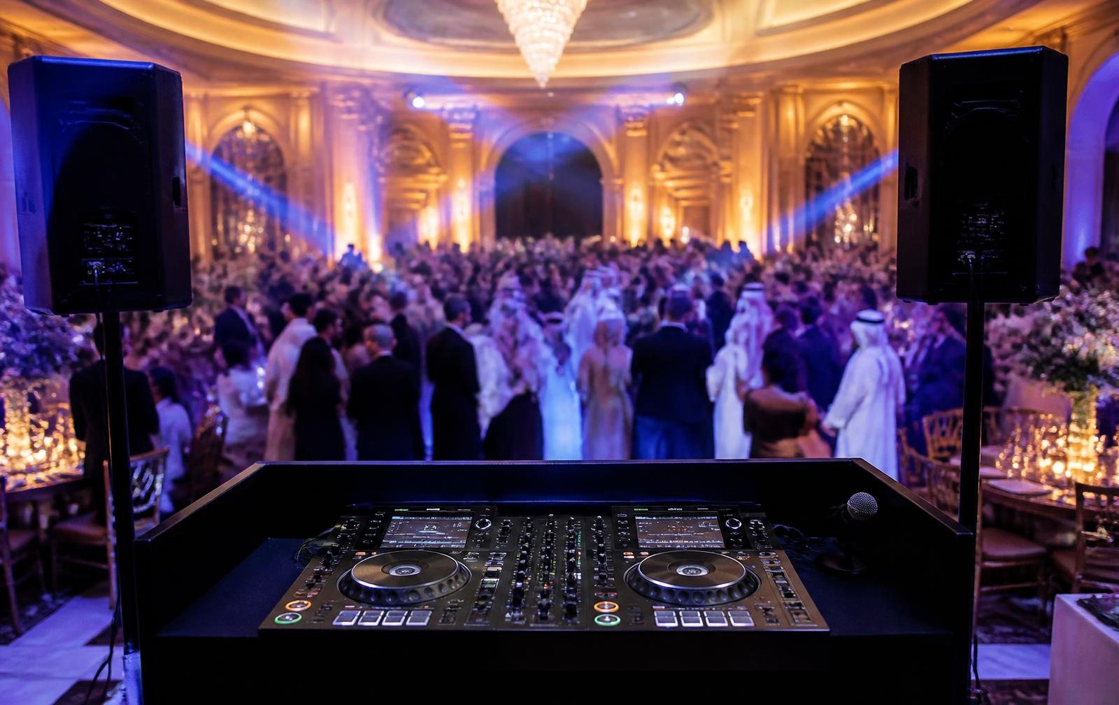 Arabic wedding reception dance floor in a Halifax ballroom