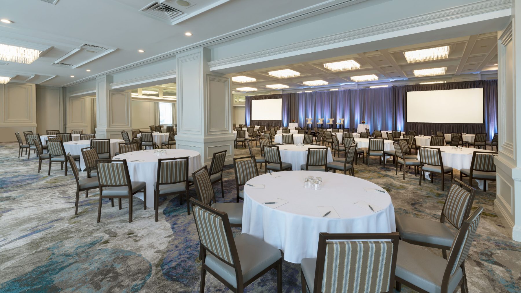 Commonwealth Ballroom at The Westin Nova Scotian set for a reception