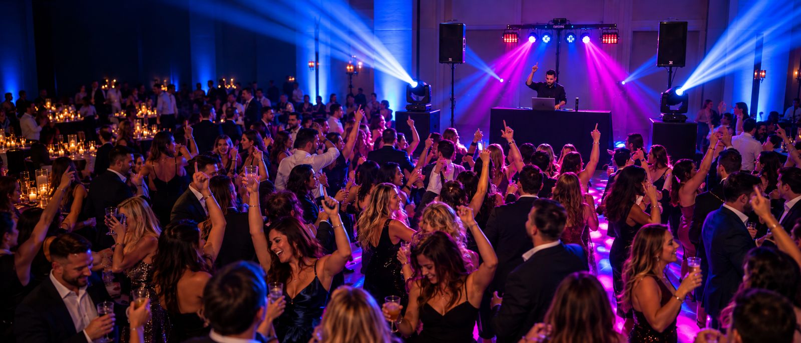 True North DJ booth with lighting at a Halifax event